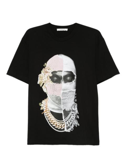 mask-print T-shirt