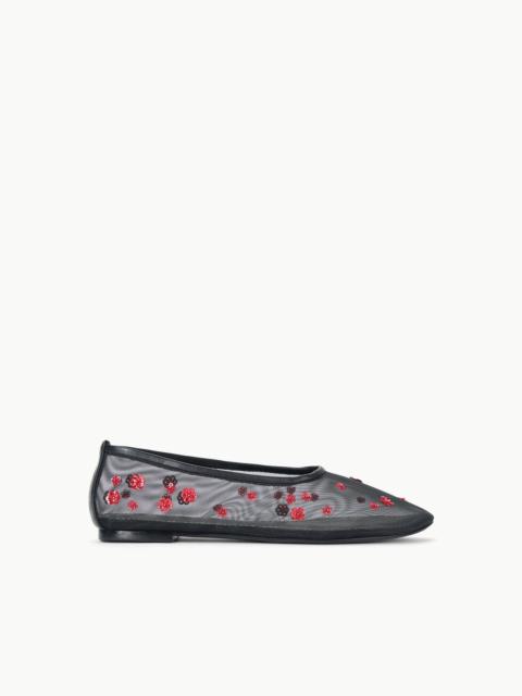 STAUD ALBA BALLET FLAT POPPY