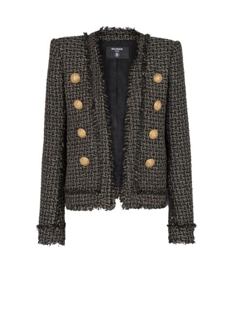 Lurex tweed jacket