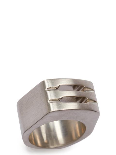 chunky beveled ring