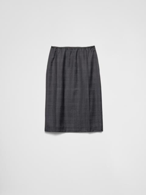 Wool skirt