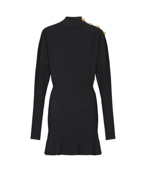 Short flared knit dress