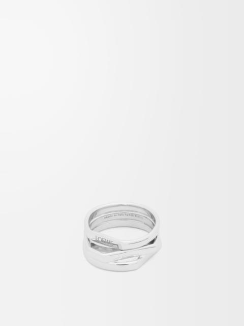 Stacked ring in sterling silver