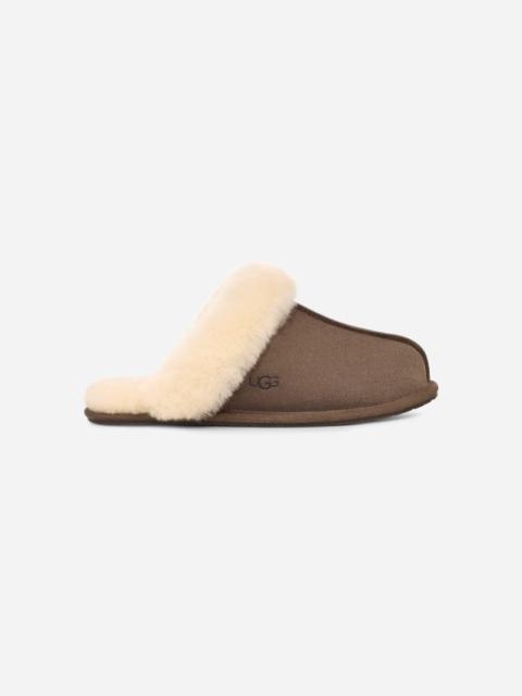 ® Women's Scuffette II Suede Sheepskin Slipper in Black/