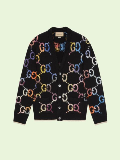 GG wool jacquard cardigan
