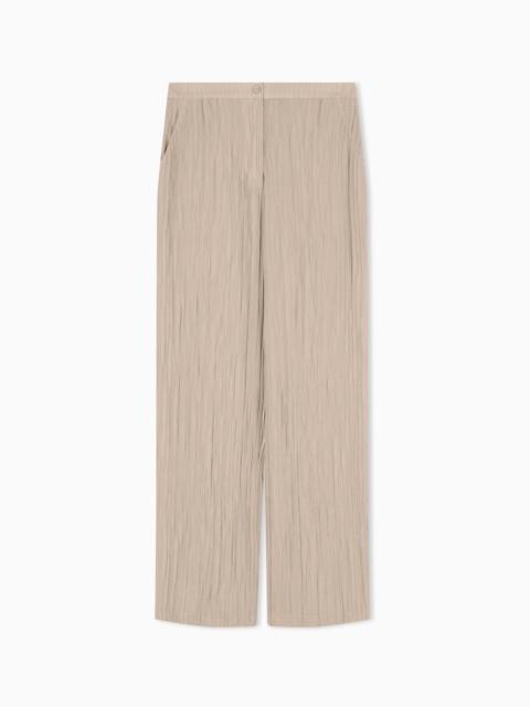 SPARKLING, PLEATED CREPON TROUSERS