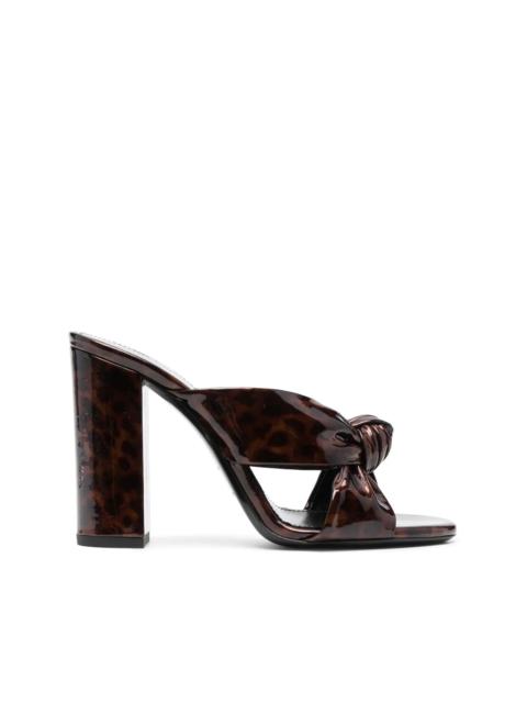tortoiseshell-effect twist-detail sandals