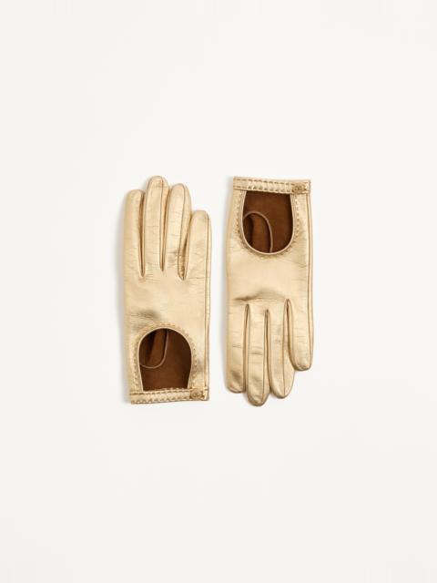 VLOGO SIGNATURE LAMINATED NAPPA GLOVES