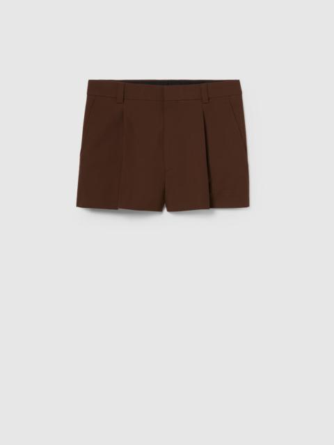 Wool twill shorts