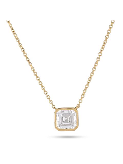 1 CTW LAB-Created Asscher Necklace