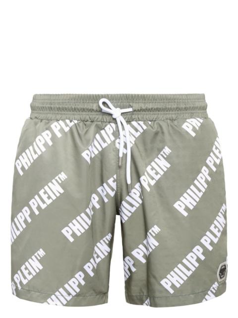 logo-print swim shorts