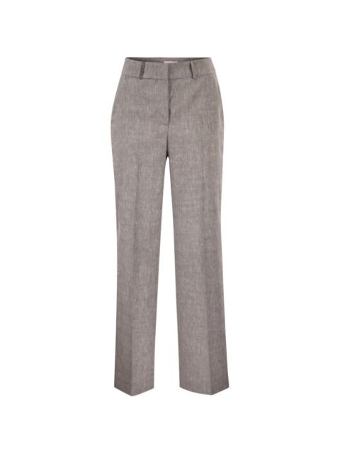 belt-loops straight trousers