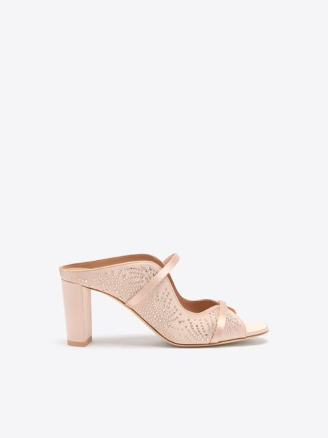 Norah 70 Pink Crystal-Embellished Satin Sandals