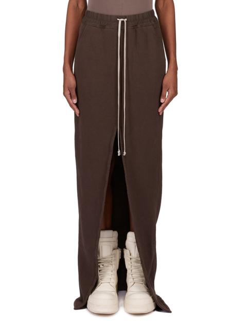 Phleg Pillar drawstring slit skirt