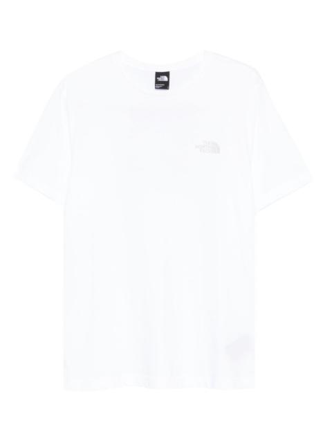 logo-embroidered cotton T-shirt
