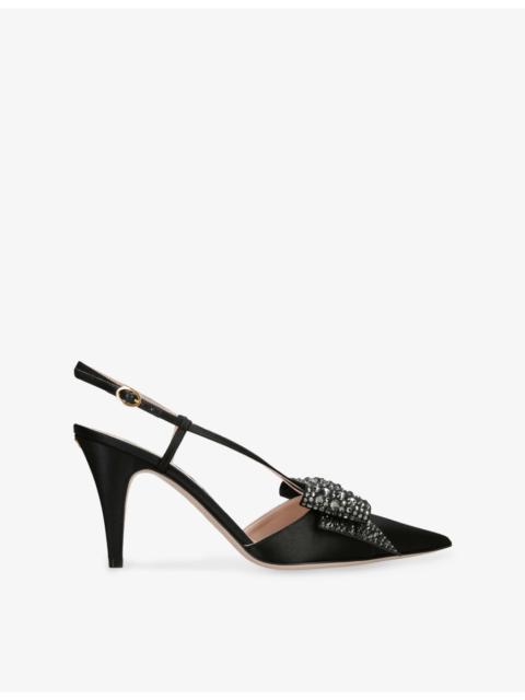 Bowow 85 Slingback Leather Pumps