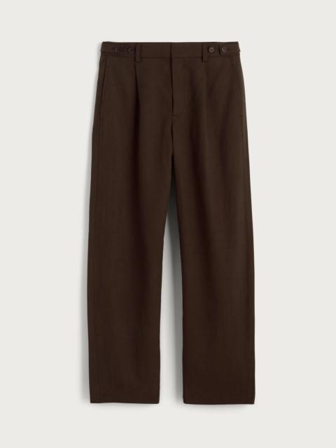 The Barrel-Leg Pant in Drapey Twill