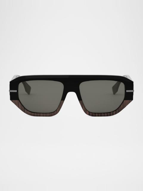Men's Fendigraphy Square Sunglasses