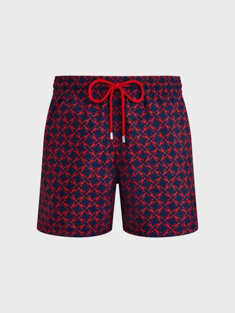 MEN ULTRA-LIGHT AND PACKABLE SWIM TRUNKS HOMARD PIXEL