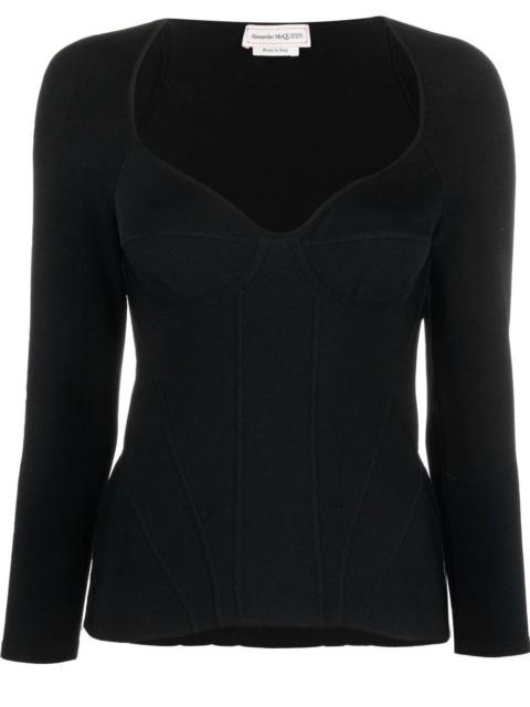 inserted-bra detail top