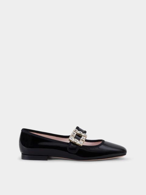 Très Vivier Strass Buckle Babies Ballerinas in Patent Leather