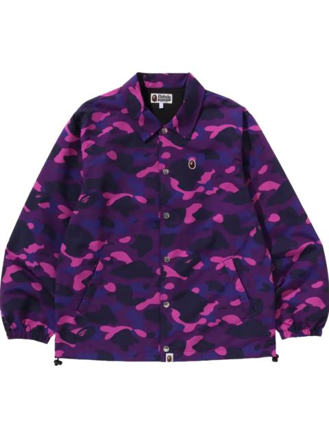 Color Camo One Point Coach Jacket "Purple"