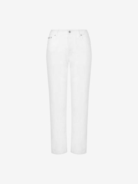 CROPPED COTTON BULL TROUSERS
