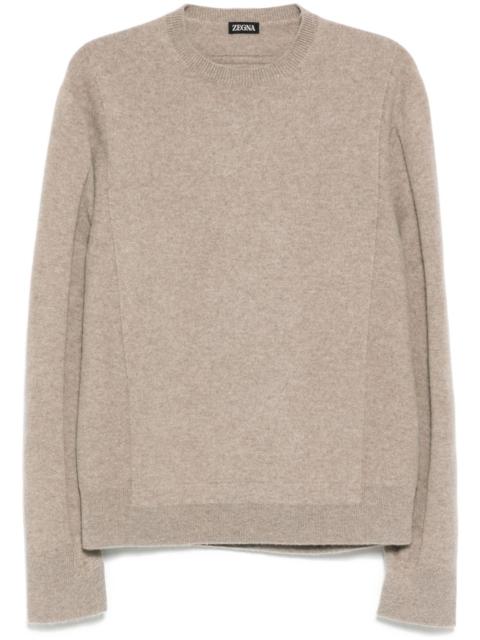 long-sleeve mélange polo