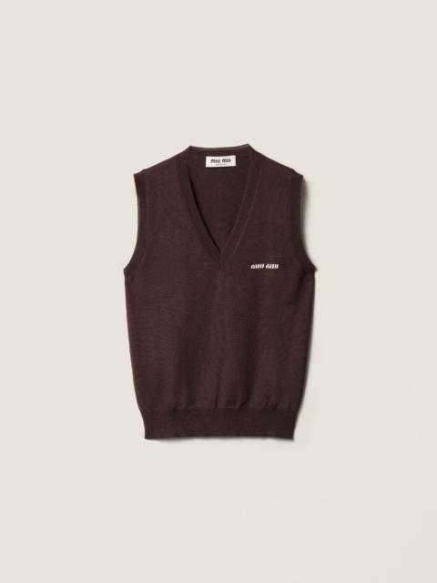Wool sweater vest
