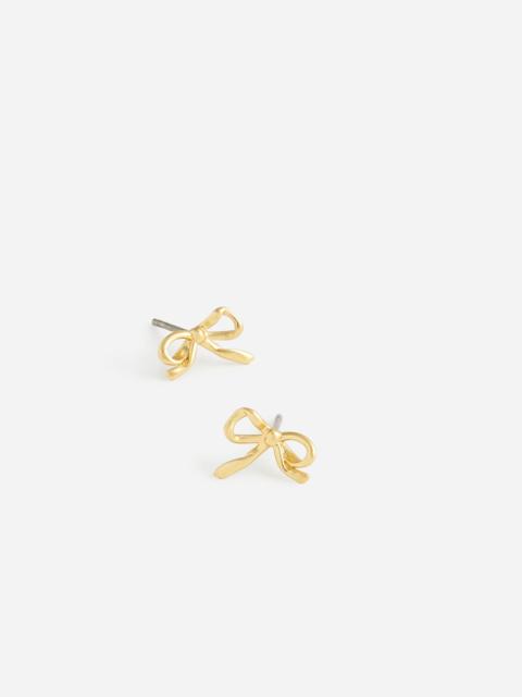 Metal Mini Bow Stud Earrings