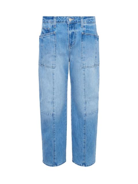 Cody Cropped Barrel-Leg Jean