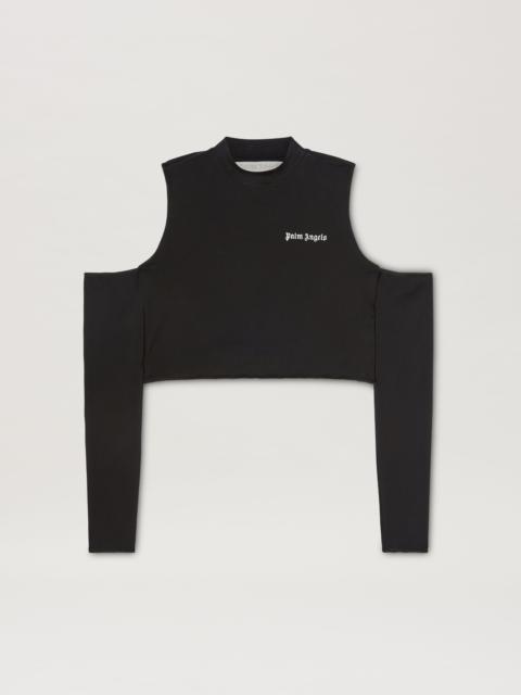 Logo Cutout Mockneck Top L/S