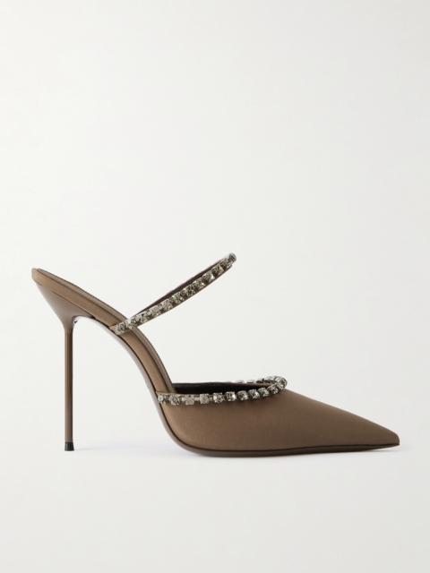 Lidia Crystal-embellished Crepe Pumps