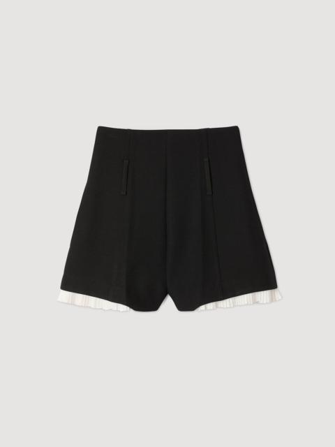 TAILORED FLOUNCED SHORTS