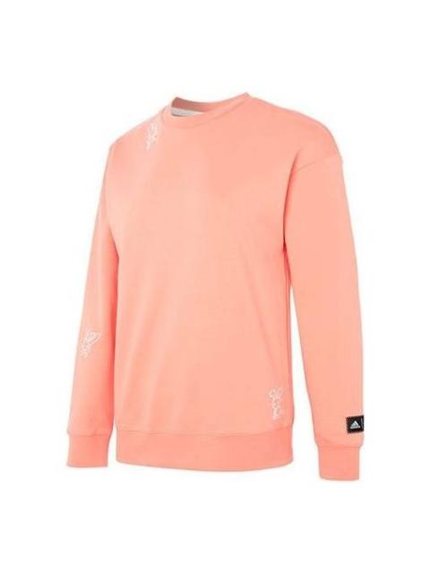 (WMNS) adidas Graphic Sweaters 'Orange' HZ3003