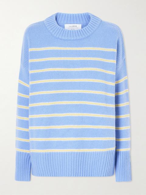 Marin Striped Wool And Cashmere-blend Sweater