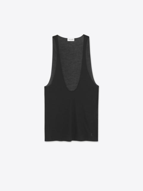 cassandre tank top in silk jersey