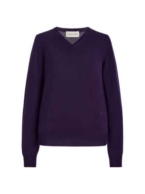 Billie Wool Sweater purple