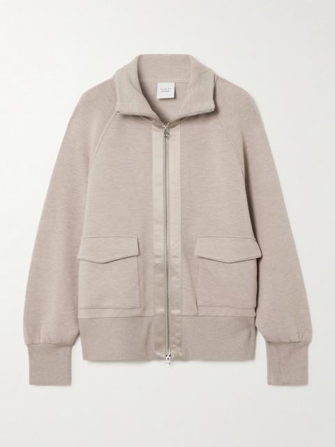 Roxbury Satin-trimmed Doublesoft Zip-up Sweatshirt