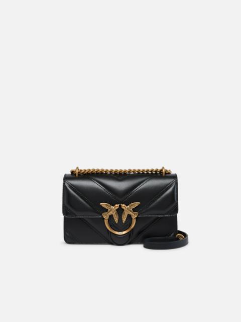 LOVE BAG MINI CHEVRON-QUILTED NAPPA LEATHER CROSSBODY BAG