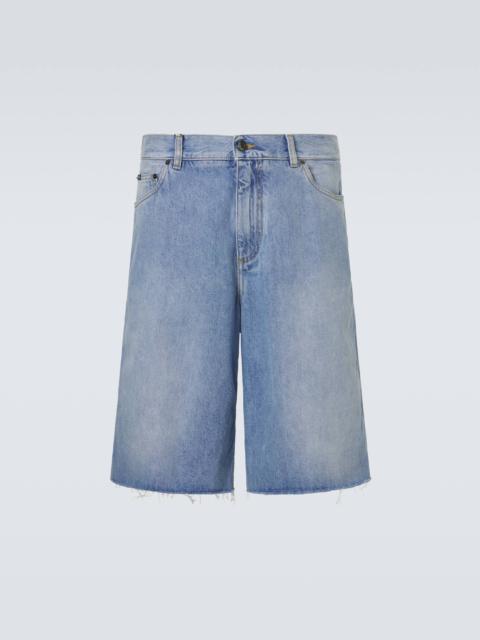 Denim Bermuda shorts