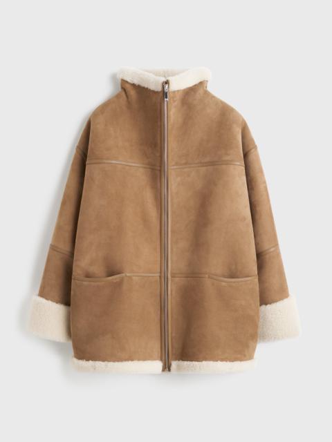 Signature shearling jacket biscuit
