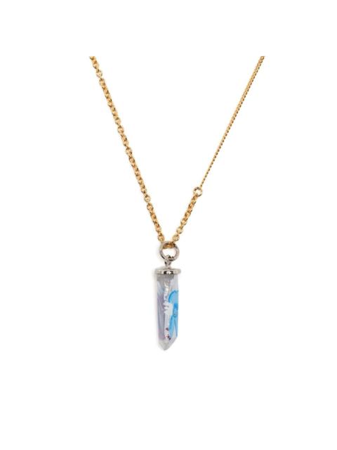 stone chain-link necklace