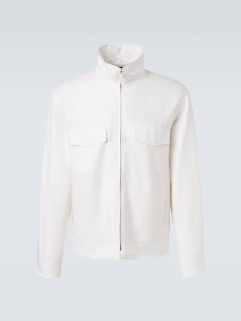 Cotton, linen, and silk jacket