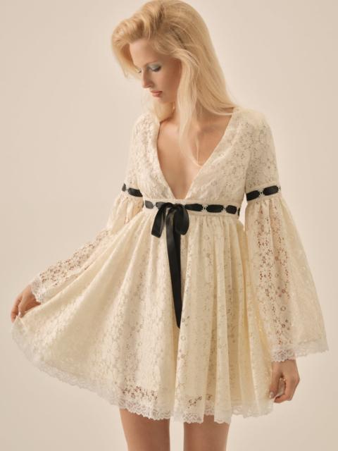 Creampuff Lace Mini Dress