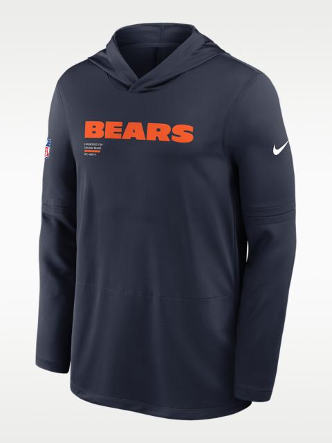 Chicago Bears Pure Fury Sideline Men's Nike Dri-FIT NFL Long-Sleeve Hooded Top