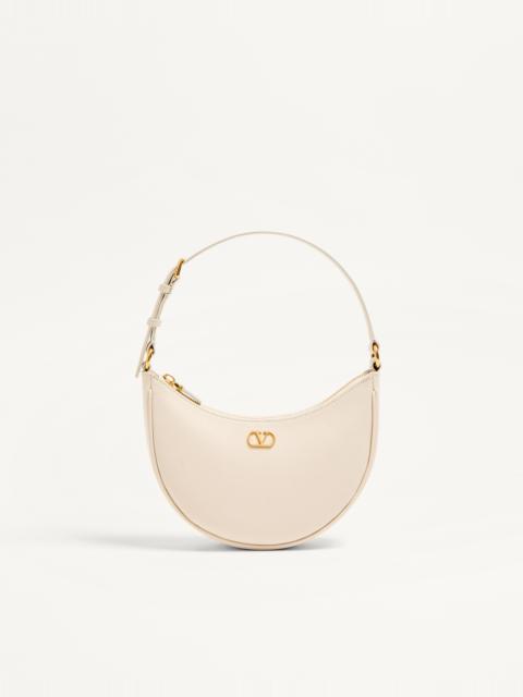 VLOGO SIGNATURE MINI HOBO BAG IN GRAINY CALFSKIN
