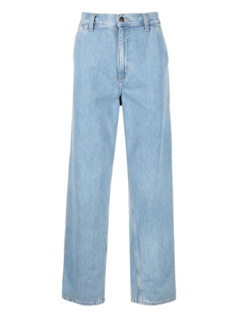 bleach wash jeans