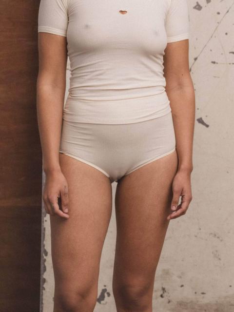 Highwaist Bell Pants - Fine Organic Cotton Rib