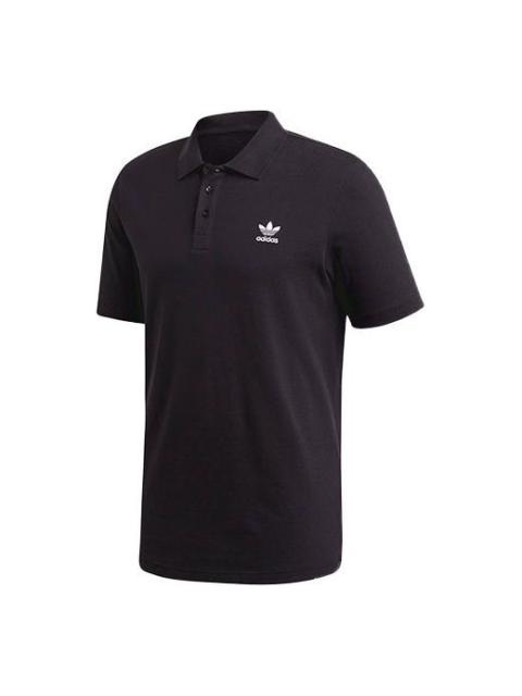 adidas originals Casual Sports Short Sleeve Polo Shirt Black GD2551